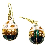 Boucle d'oreille Faberge style