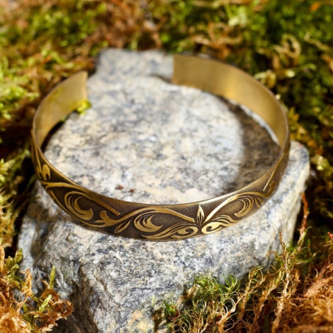 Bracelet Amulette russe, slave - Floraison