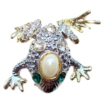 Broche Grenouille - copie broche Faberge 