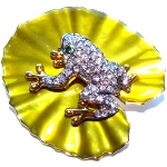 Broche Grenouille - copie broche Faberge