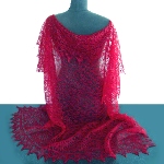 Châle Bordeaux, châle russe d'Orenbourg