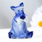 Figurine Chien en porcelaine, Gjel 