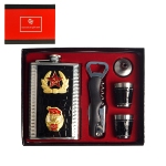 Coffret Cadeau homme - Flasque inox - Etoile URSS