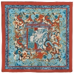 Foulard en soie russe - La magie africaine