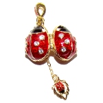 Pendentif forme Coccinelle - copie pendentif Fabergé