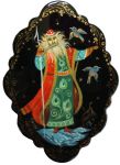 Broche de Palekh - La fille de neige - Snegourotchka