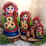 Poupee russe - Matriochka - Tournesols