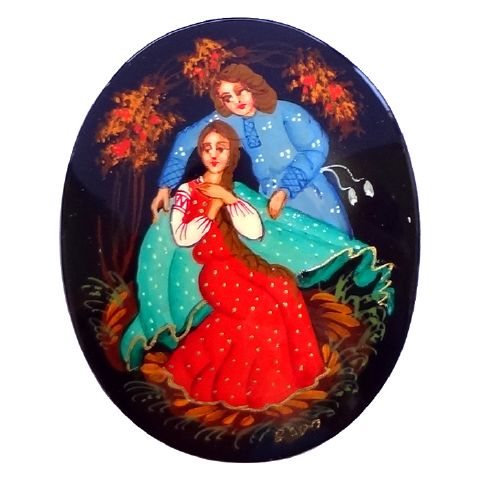 Broche russe de Palekh