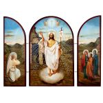 Icône Triptyque La Résurrection du Christ