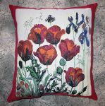 Housse de coussin Fleurs de pavots