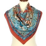 Foulard en soie russe - La magie africaine