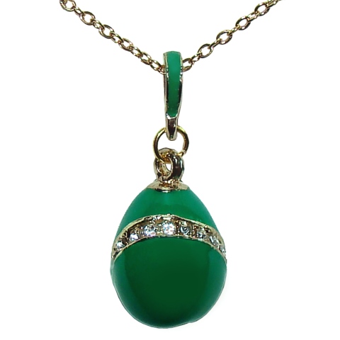 Pendentif-Oeuf vert Faberge style