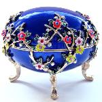 Oeuf FLEURS DE POMMIER copie Oeuf Faberge