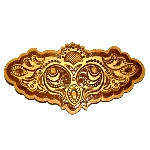 Barrette pour cheveux en bois