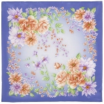 Foulard russe soie - Chant de la vie