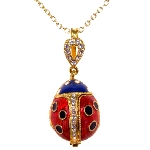 Collier - Pendentif Coccinelle