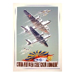 Affiche soviétique - Avion militaire