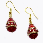 Boucles d'oreilles en forme d'oeuf