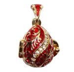 Pendentif surprise Cloche - Pendentif Oeuf style Fabergé