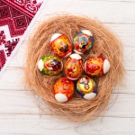 Décorations thermocollants pour les oeufs de Pâques - Icones russes
