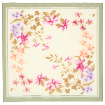 Foulard Russe Soie - Gardenia