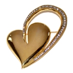 Grande broche en forme de Coeur