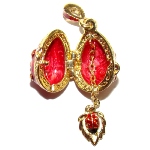 Pendentif forme Coccinelle - copie pendentif Fabergé