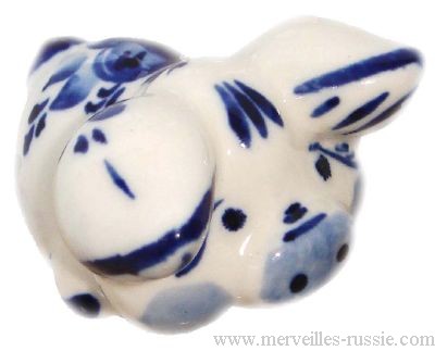 Figurine Cochon en Porcelaine