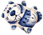 Figurine chat de collection en porcelaine