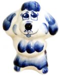 Statuette Chien en porcelaine - Caniche