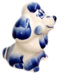 Statuette Chien en porcelaine - Caniche