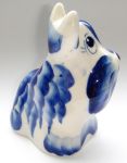 Statuette Chien en porcelaine russe 